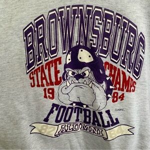 1984 Brownsburg State Champs Football Vintage Crewneck Sweatshirt Size XL
